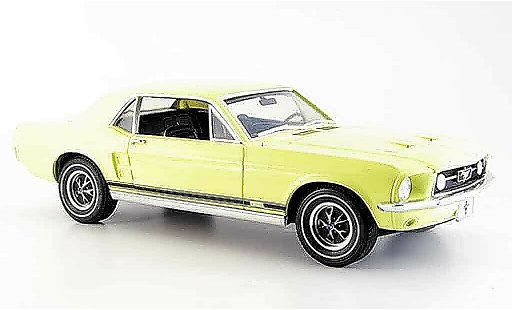 Ford Mustang GT 1/18 Greenlight coupe gelb modellautos