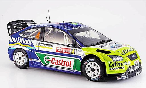 Ford Focus RS WRC 1/18 Sun Star hirvonen sieger japan modellautos