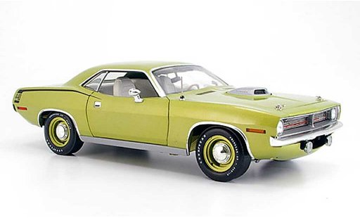 Plymouth Cuda 1970 1/18 Highway 61 gr&Atilde;&frac14;n modellautos