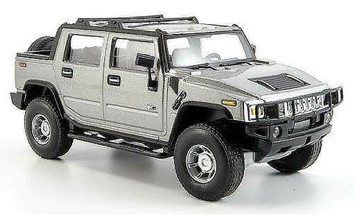 Hummer H2 SUT 1/43 Cararama grau metallisee modellautos