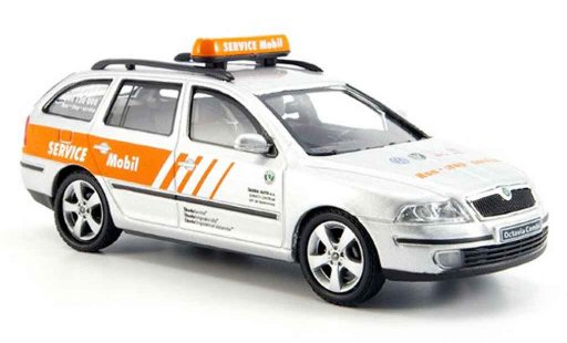 Skoda Octavia Combi 1/43 Abrex mobil service 2004 modellautos