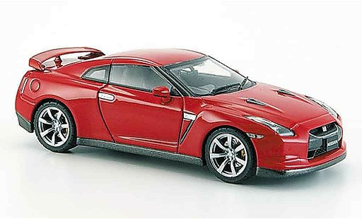 Nissan Skyline R35 1/43 Ebbro GT R rot 2007 modellautos