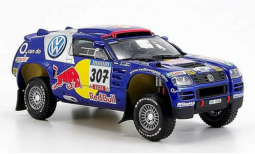 Volkswagen Touareg Dakar 1/43 Minichamps no.307 paris 2005 modellautos