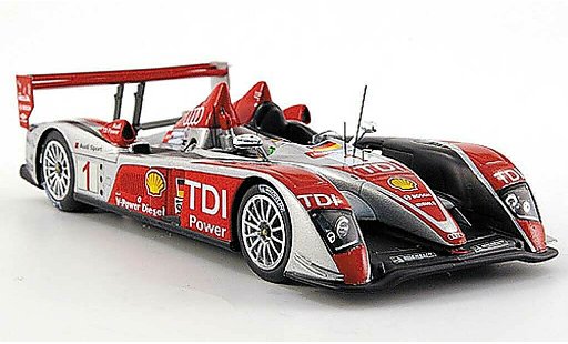 Audi R10 course 1/43 Spark 2008 TDI No.1Sport 24h Le Mans Biela/ Pirro/ Werner modellautos