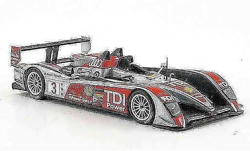 Audi R10 course 1/43 Minichamps 2008 No.3 Sport 24h Le Mans modellautos