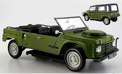 Citroen Mehari 4x4 1/18 Norev gr&Atilde;&frac14;n 1979 modellautos