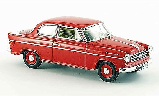 Borgward Isabella berline 1/43 Norev Limousine rot 1960 modellautos