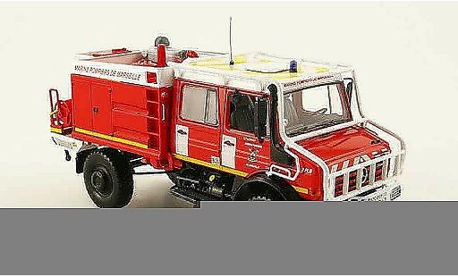 Mercedes Unimog Base 1/43 Norev U 5000 Feuerwehr de Marseille pompier modellautos
