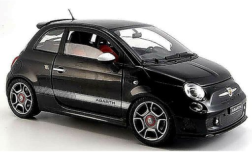 Fiat 500 Abarth 1/18 Mondo Motors schwarz 2008 modellautos