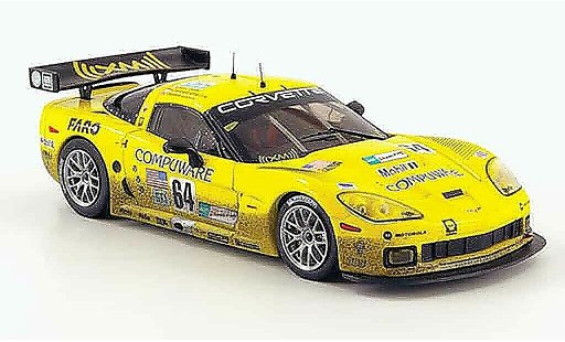 Chevrolet Corvette course 1/43 IXO C6 R No.64Compuware 24h Le Mans 2007 modellautos