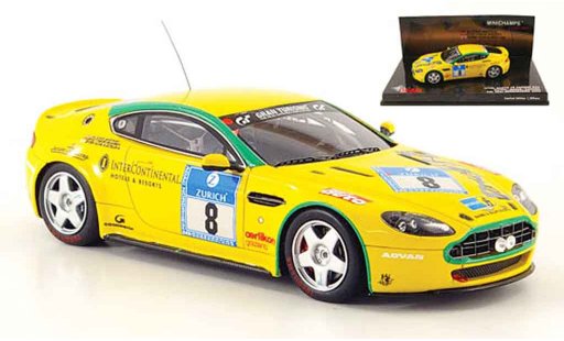 Aston Martin V8 vantage 1/43 Minichamps n24 no.8 team mathai 24h nurburgring 2008 modellautos