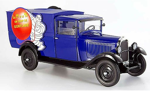 Citroen C4 1930 1/18 Solido lieferwagen michelin un coup de conflage modellautos