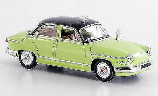 Panhard PL17 Base 1/43 Solido Taxi gr&Atilde;&frac14;n-schwarz 1961 modellautos
