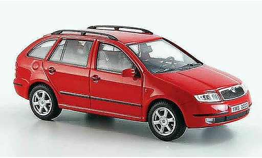 Skoda Fabia Combi 1/43 Abrex rot modellautos