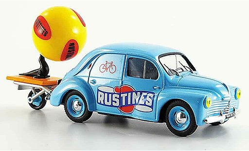 Renault 4CV Base 1/43 Eligor werbefahrzeug rustines 1951 modellautos