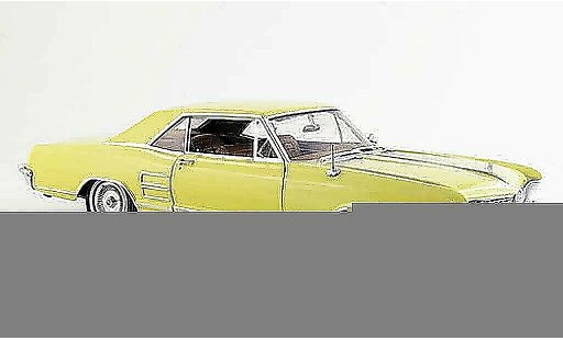 Buick Riviera coupe 1/18 Highway 61 1964 gelb modellautos