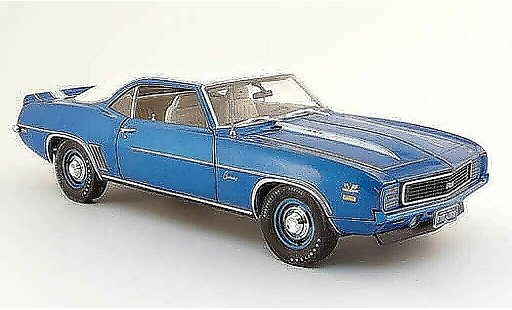 Chevrolet Camaro RS 1/18 Highway 61 ZL1 zl-1 copo 427 blau weiss 1969 modellautos