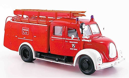 Magirus TLF 16 Merkur 1/43 Yat Ming rot weiss pompier modellautos