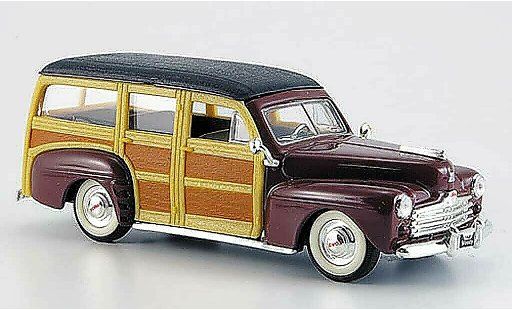 Ford Woody Woody Wagon 1/43 Yat Ming braun/schwarz 1948 modellautos