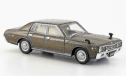 Nissan Gloria 2000 GL-E 1/43 Aoshima GL E braun 1977 modellautos