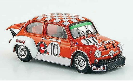 Fiat Abarth 1000 Berlina Corsa 1/43 Brumm TCR Gr.2 No.10 Sony Zandvoort 1971 modellautos
