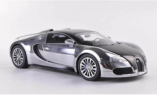 Bugatti Veyron pur sang edition 1/18 Autoart 16.4 EB chrom/carbon 2008 modellautos