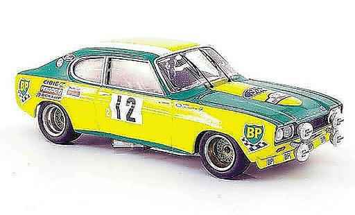 Ford Capri RS 2600 1/43 Trofeu No.12 Siebter Platz Tour de Corse 1972 modellautos