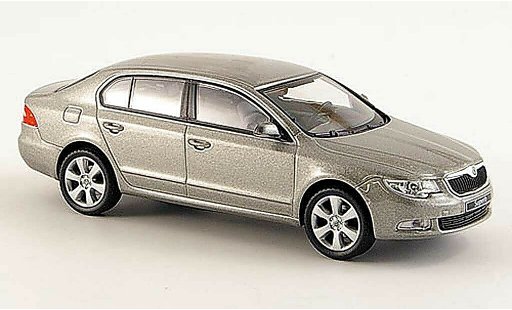 Skoda Superb 2009 1/43 Abrex II beige modellautos
