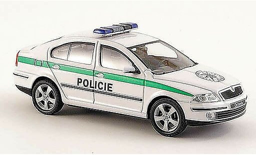 Skoda Octavia Livree Flotte 1/43 Abrex Policie Polizei Tschechien 2004 modellautos