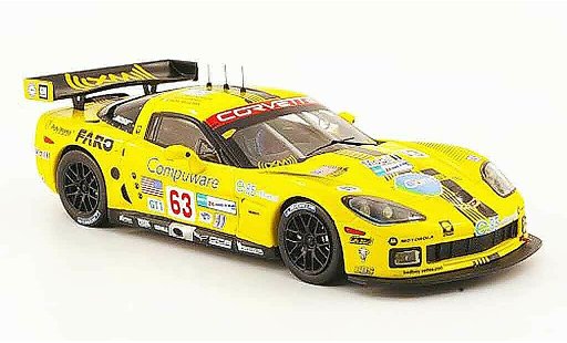 Chevrolet Corvette course 1/43 IXO C6 R No.63 Compuware 24h Le Mans 2008 modellautos