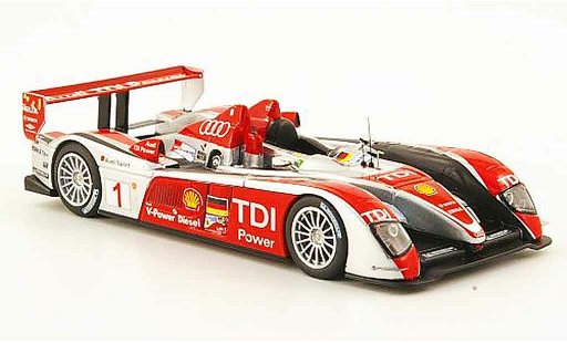 Audi R10 course 1/43 IXO 2008 TDI No.1 Biela Pirro Werner 24h Le Mans 2008 modellautos