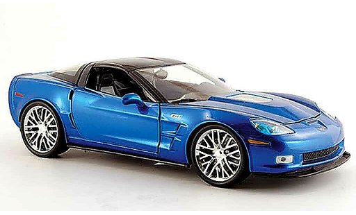 Chevrolet Corvette Coupe 1/18 Jada Toys C6 blau 2009 modellautos