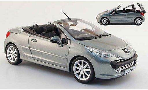Peugeot 207 CC 1/18 Norev roland garros grau 2008 modellautos