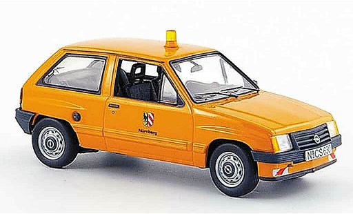 Opel Corsa A Base 1/43 Schuco a stadt nurnberg kommunalorange modellautos
