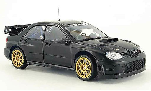 Subaru Impreza WRC 1/18 Sun Star schwarz flat black plain version 2008 modellautos