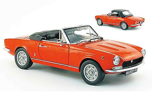 Fiat 124 Sport Spider 1/18 Sun Star bs1 rot 1970 modellautos