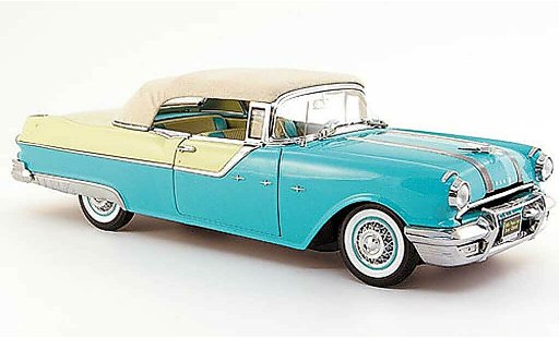 Pontiac Star Chief Convertible 1/18 Sun Star cabrio gr&Atilde;&frac14;n creme weiss 1955 modellautos