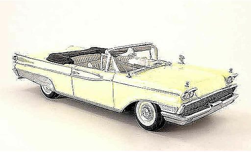 Mercury Parklane Convertible 1/18 Sun Star cabrio gelb geoffnetes verdeck 1959 modellautos