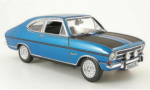 Opel Kadett C coupe 1/18 Revell b rallyee 1900 blau/schwarz 1969 modellautos