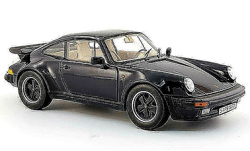 Porsche 911 Turbo 1/18 Norev 3.3l blau 1985 modellautos