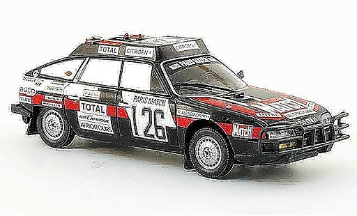 Citroen CX GTI 1/43 Norev 2400 no.126 rallye dakar 1981 modellautos