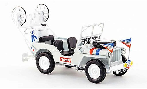 Jeep Willys Base 1/43 Norev Assistance Tour de France 1951 modellautos