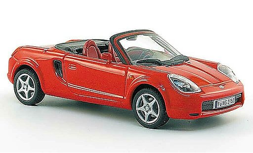 Toyota MR2 ZZW30 1/43 Solido 2 (W3) rot 2000 modellautos