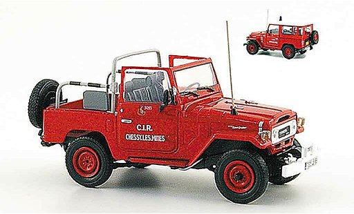 Toyota BJ 40 Pompier 1/43 Norev chessy les mines 1980 modellautos