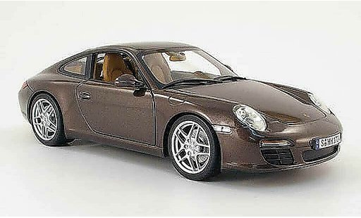 Porsche 911 Carrera 1/18 Norev braun 2008 modellautos