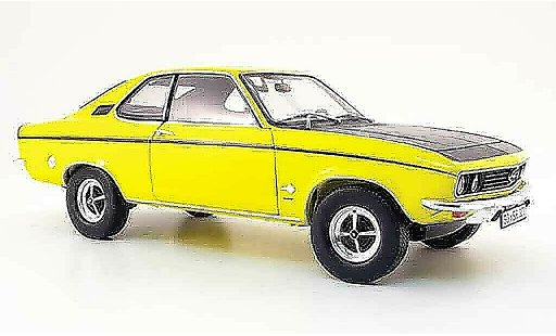 Opel Manta A 1/18 Norev sr gelb schwarz 1970 modellautos