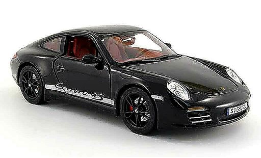 Porsche 911 4S 1/18 Norev schwarz 2008 modellautos