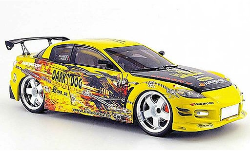Mazda RX8 Base 1/18 Norev racing dark dog modellautos