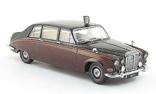 Daimler DS 420 Limousine 1/43 Oxford rot schwarz Queen Mother modellautos