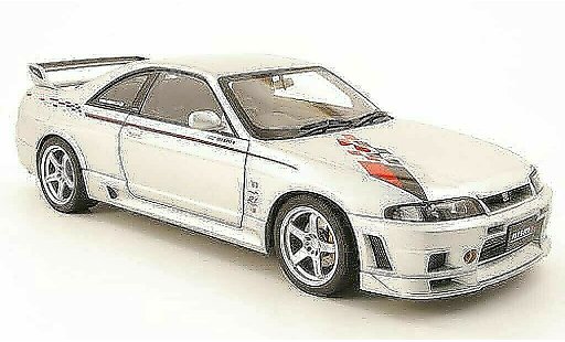 Nissan Skyline R33 1/18 Autoart gt-r r-tune grau metallisee avec bandes 1997 modellautos